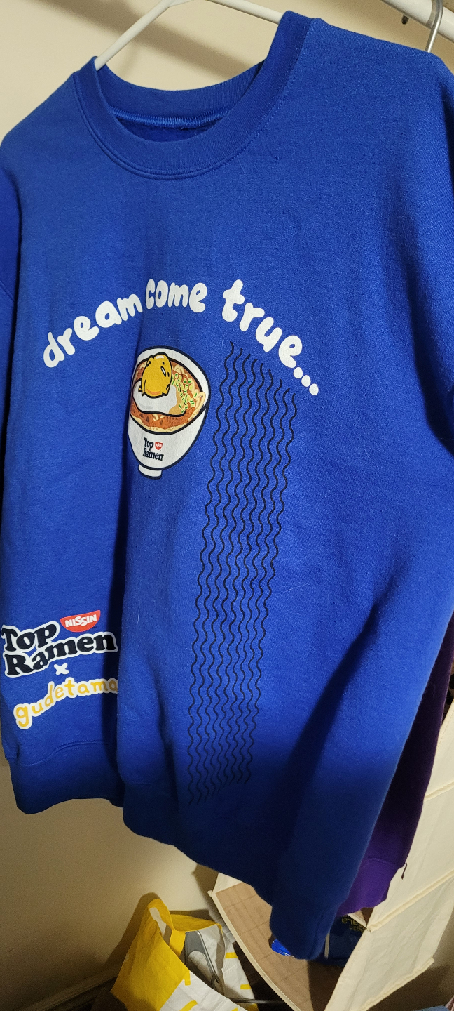 Gudetama x Top Ramen Collaboration Crewneck Sweatshirt