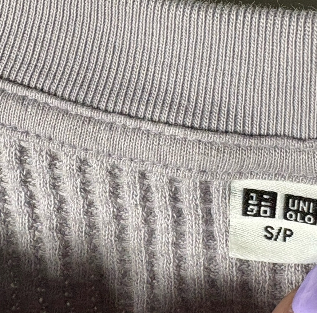 UNIQLO Waffle Long-Sleeve T-Shirt - Size S/P 💚 - photo 5