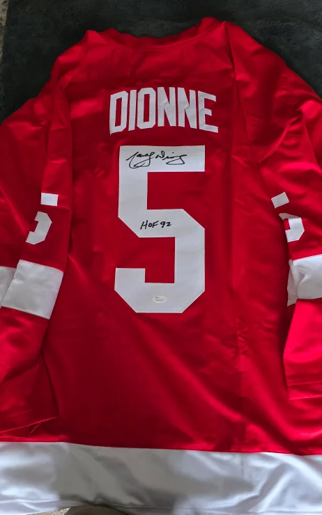Marcel Dionne Signed Detroit Red Wings Jersey image indicator(2)