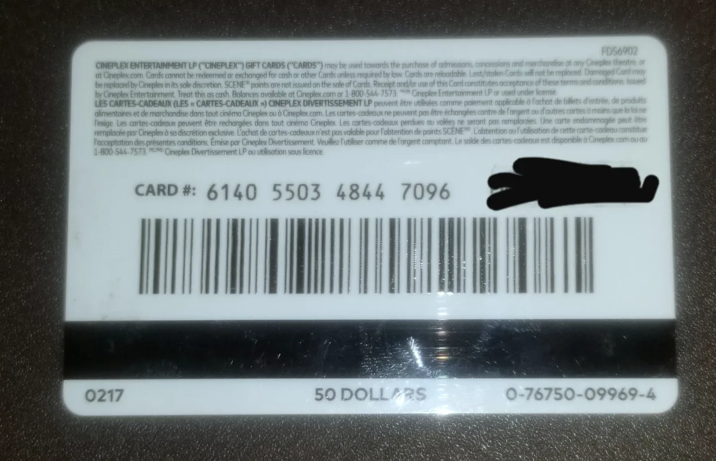 Cineplex Gift Card - $50 image indicator(2)