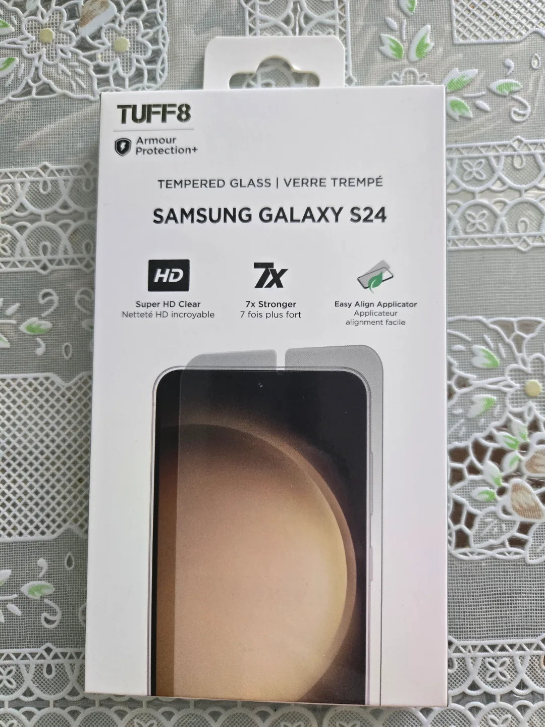 TUFF8 Armour Protection+ Tempered Glass Screen Protector for S24 thumbnail