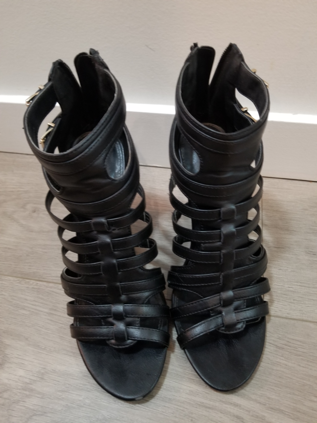 Express Black Gladiator Wedges - photo 3
