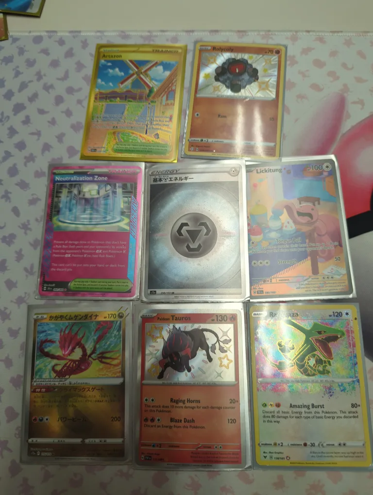 Pokemon Card Lot -  Rayquaza, Paldean Tauros, and More! thumbnail