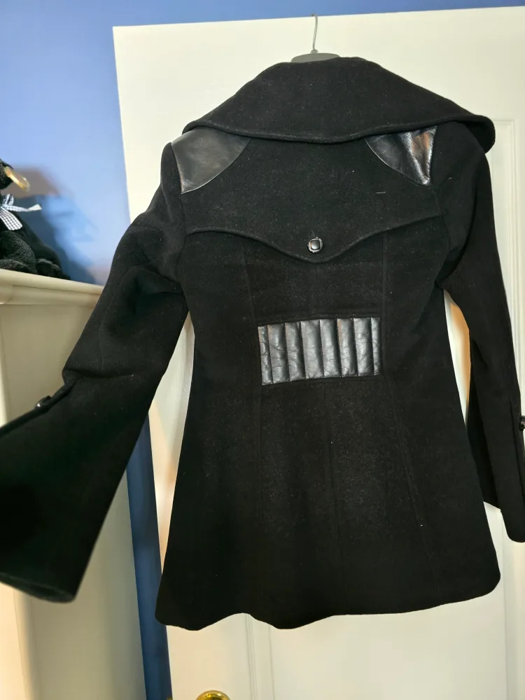 MACKAGE Ladies Black Women's Peacoat with Leather Details image indicator(3)