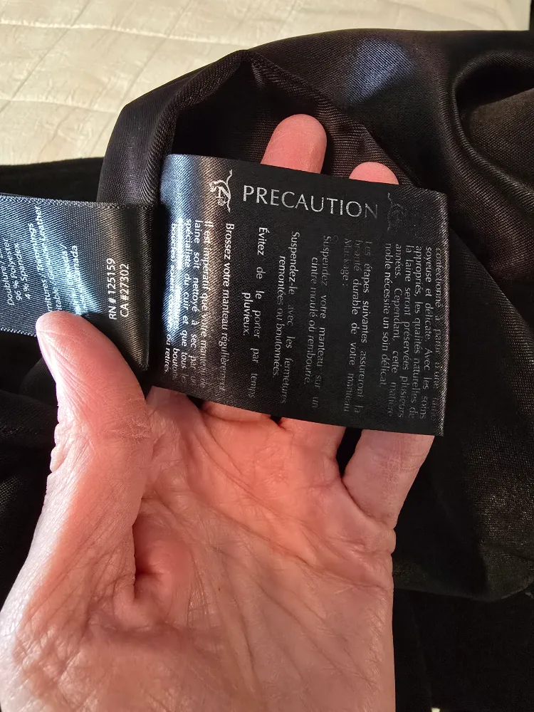 MACKAGE Ladies Black Women's Peacoat with Leather Details image indicator(5)