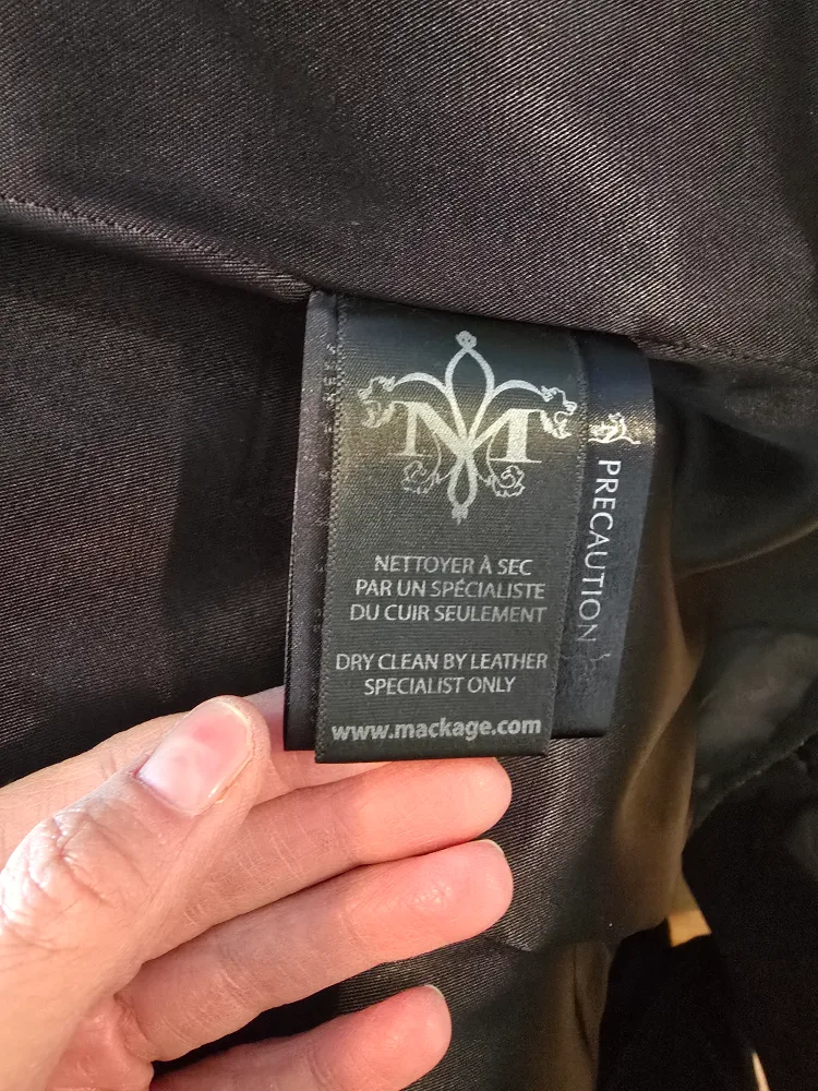 MACKAGE Ladies Black Women's Peacoat with Leather Details image indicator(7)