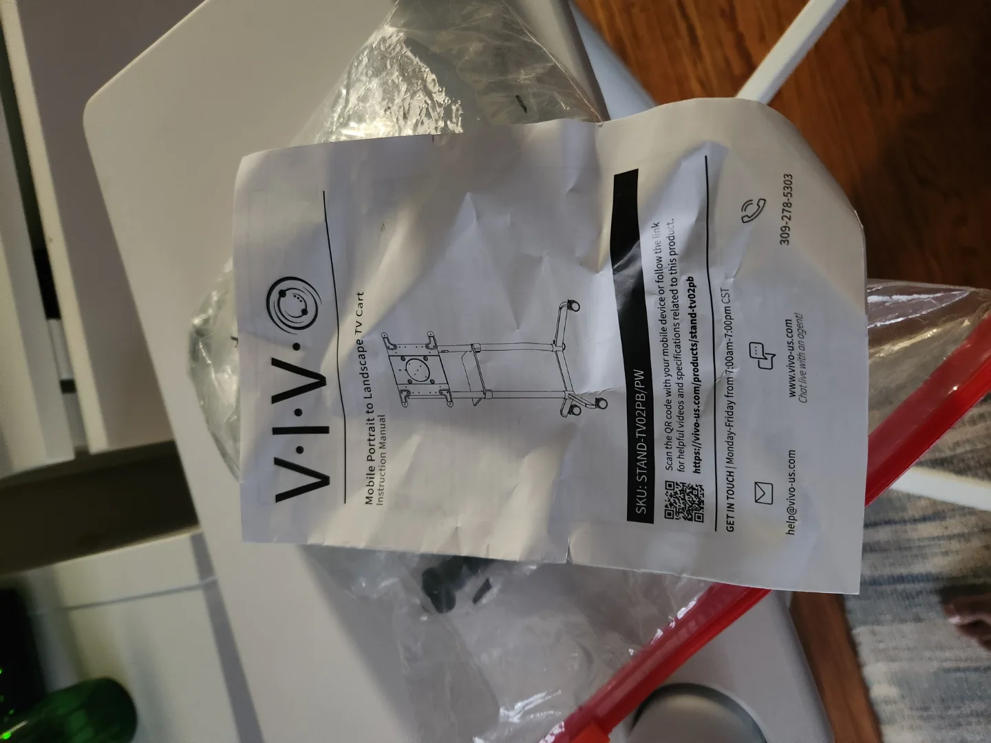 VIVO Mobile Portrait to Landscape Mobile TV Stand image indicator(7)