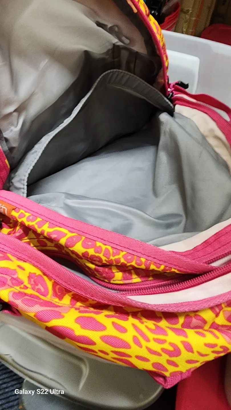 High Sierra Pink and Yellow Leopard Print Backpack image indicator(2)