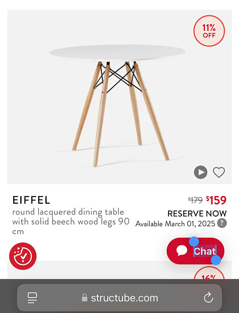 STRUCTUBE Dining table+ 4 chairs - photo 5