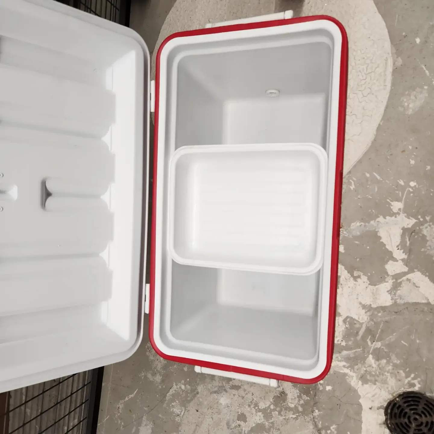 Coleman Red and White Cooler 48qt image indicator(4)
