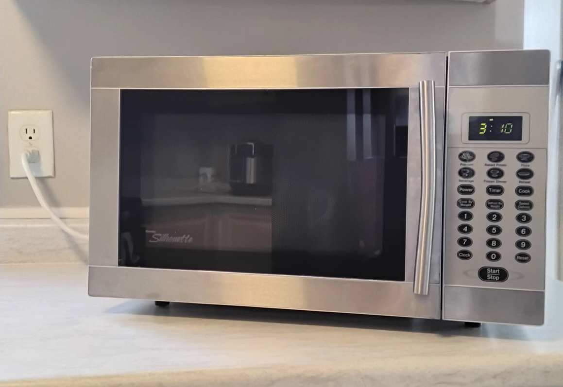 Silhouette Stainless Steel Microwave - photo 4