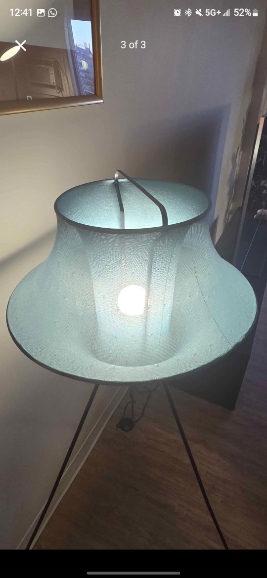 Tripod Floor Lamp Teal Shade - photo 3