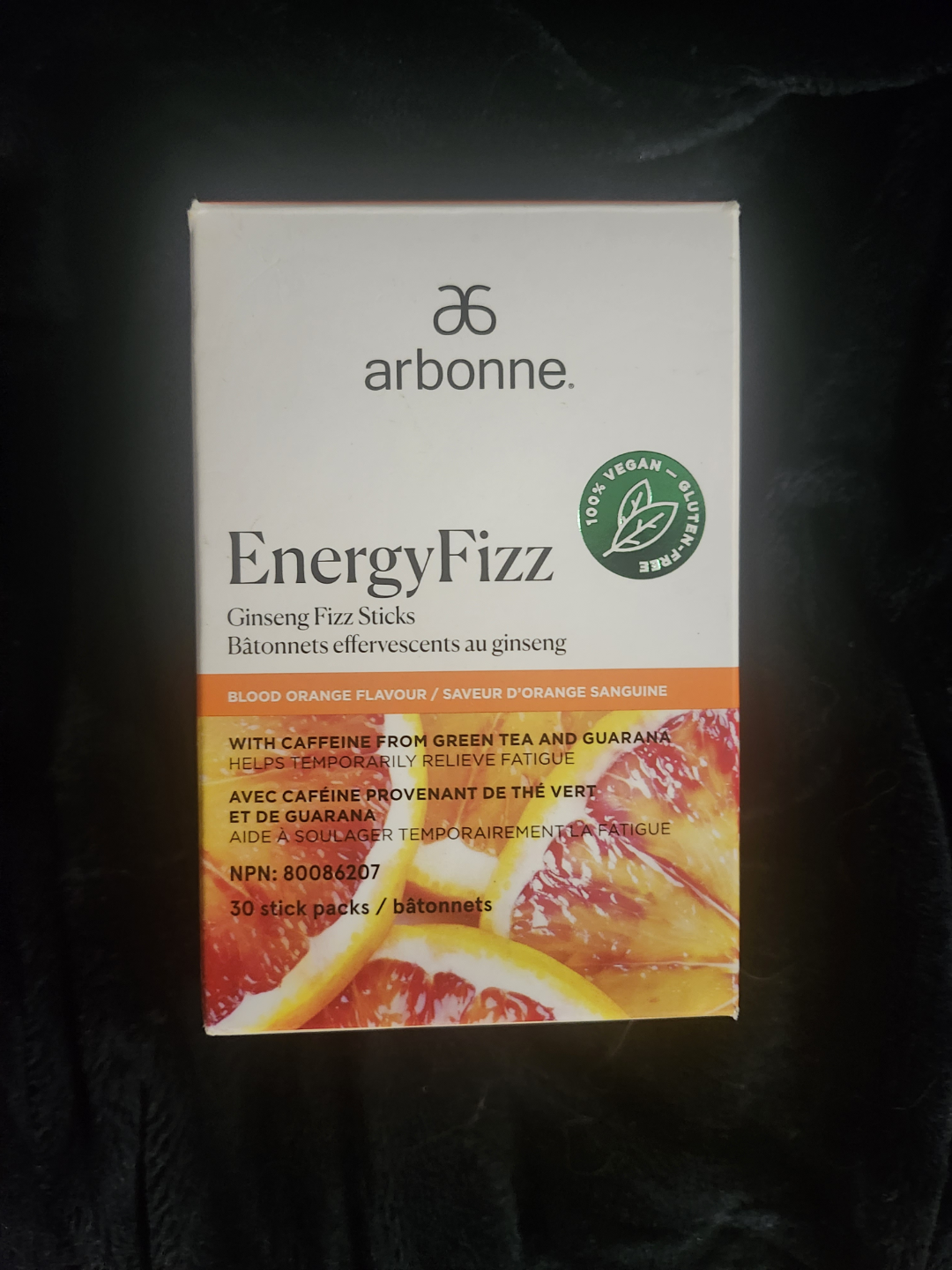 Arbonne EnergyFizz Ginseng Fizz Sticks - Blood Orange Flavour