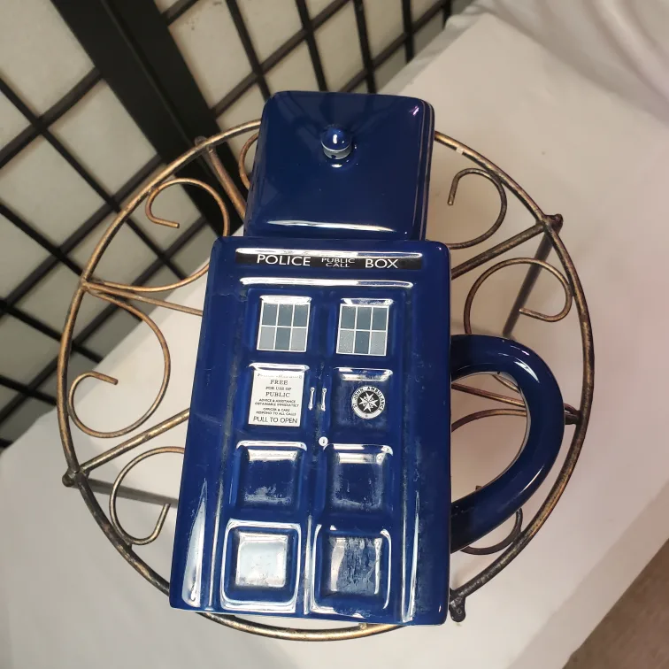 Bbc Doctor Who Tardis Coffee Mug With Lid Police image indicator(3)