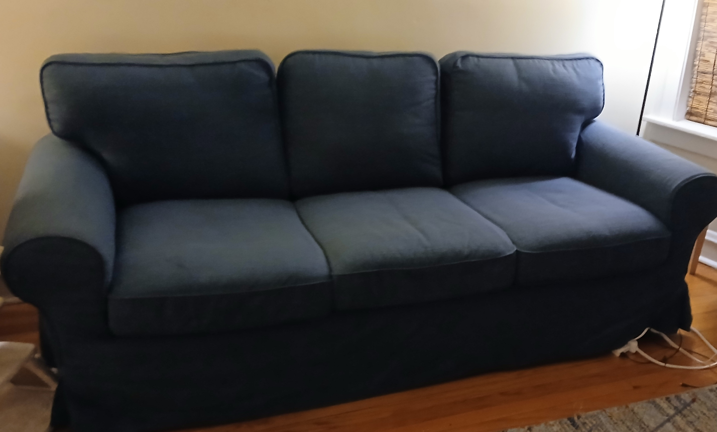 IKEA UPPLAND Sofa - 2 different covers- Dark Blue & Beige Covers