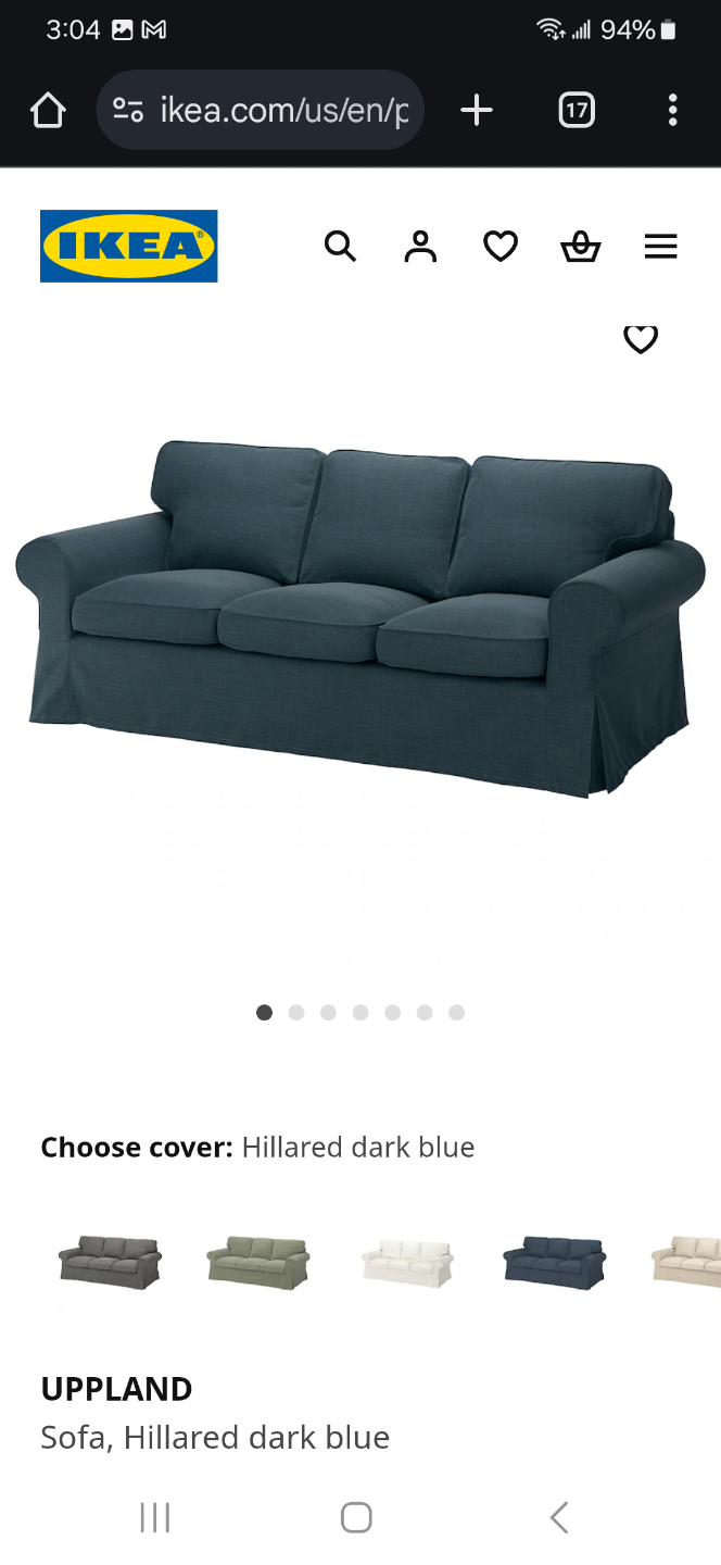 IKEA UPPLAND Sofa - 2 different covers- Dark Blue & Beige Covers - photo 3