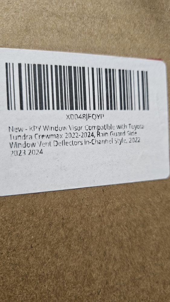 Toyota Tundra Crewmax 2022-2024 Window Visors - In-Channel Style - photo 3
