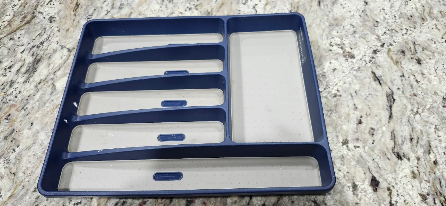 Mainstays Cutlery Tray - Blue & Grey thumbnail