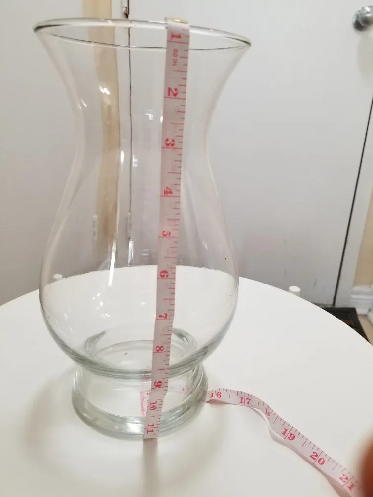 Large Clear Glass Vase image indicator(2)