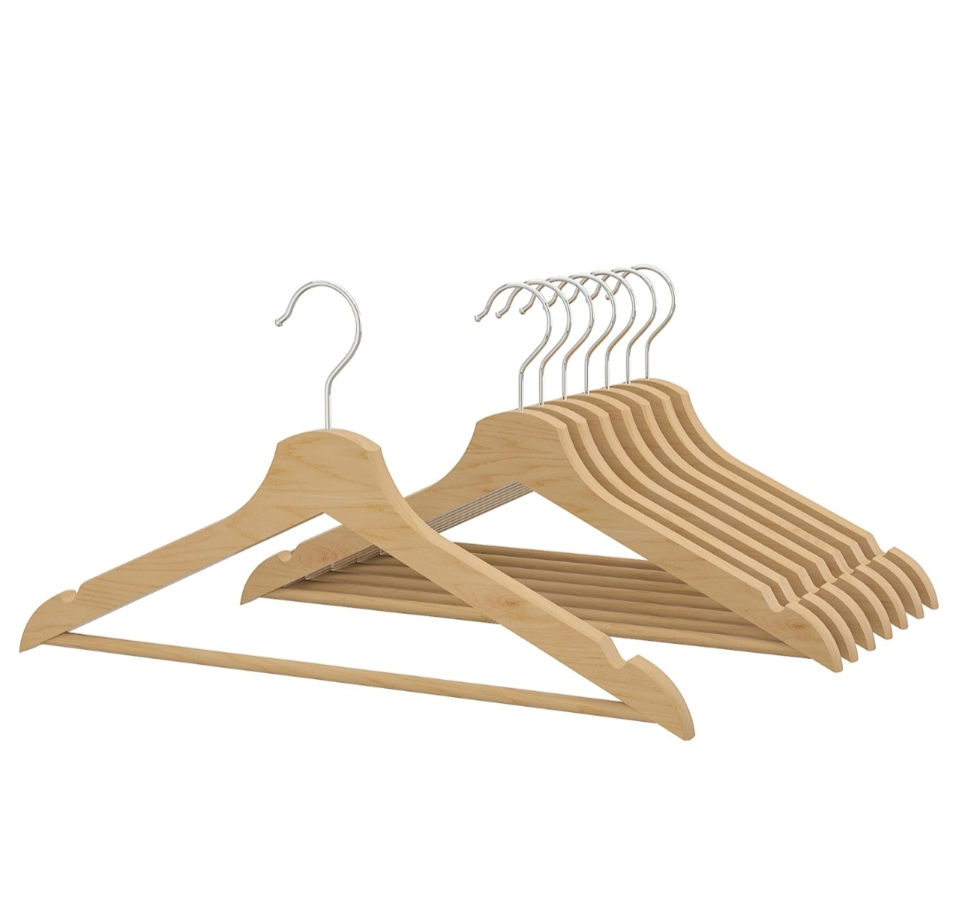 Set of 35 - Wooden Clothes Hangers