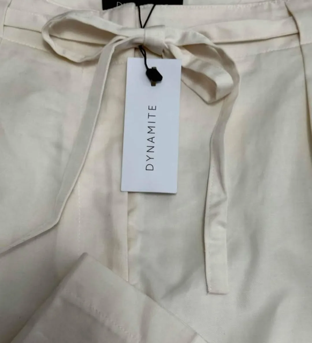 Dynamite Women's Size 10 Cream Chino Pants image indicator(4)