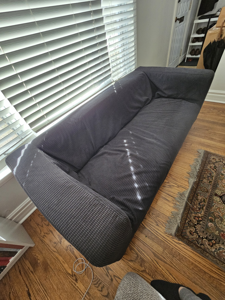 IKEA Sofa & Cover - Blue