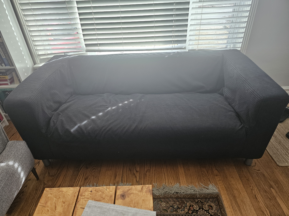 IKEA Sofa & Cover - Blue - photo 2