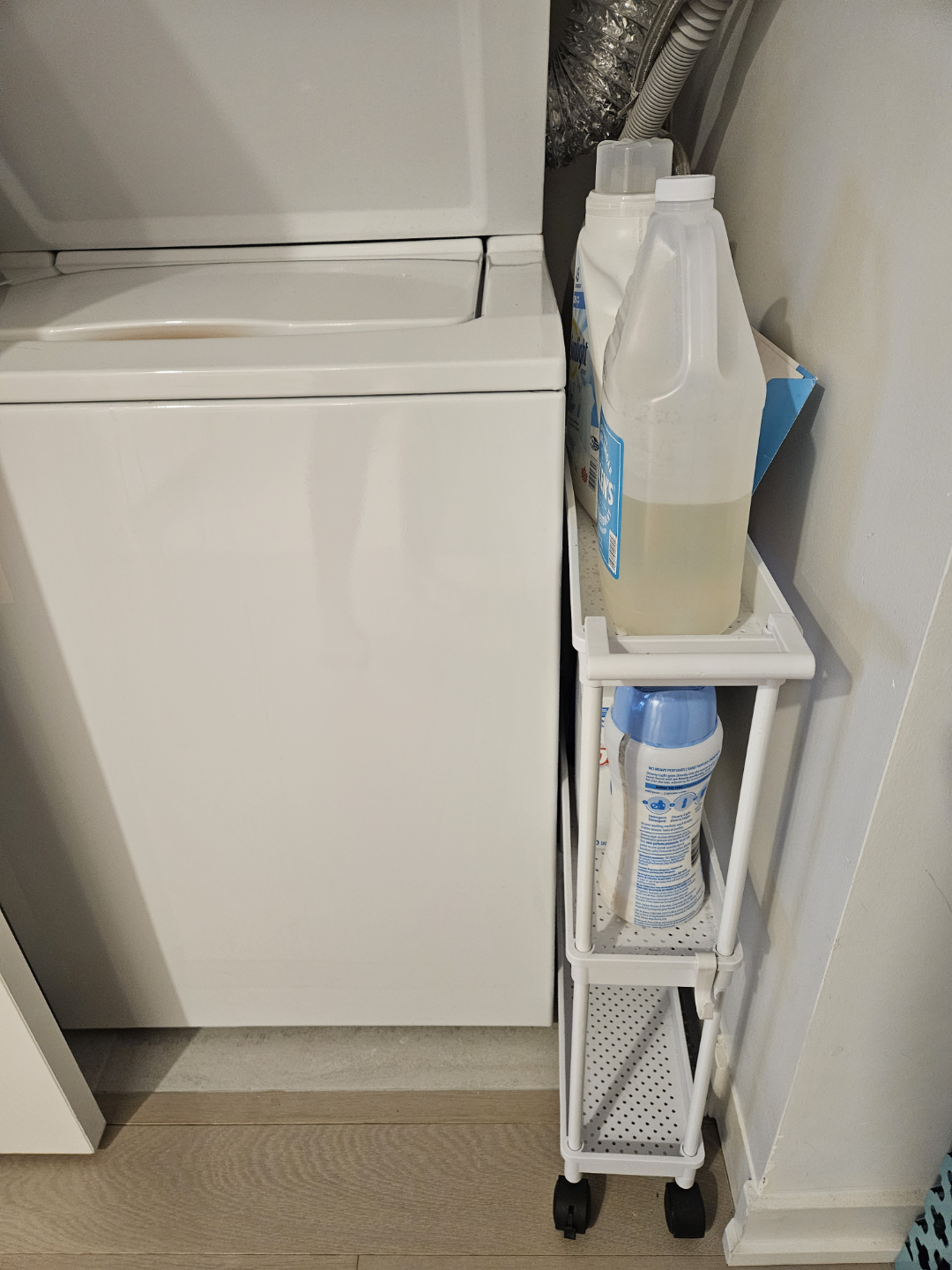 MOVING SALE - White 3-Tier Rolling Cart Organiser - photo 2