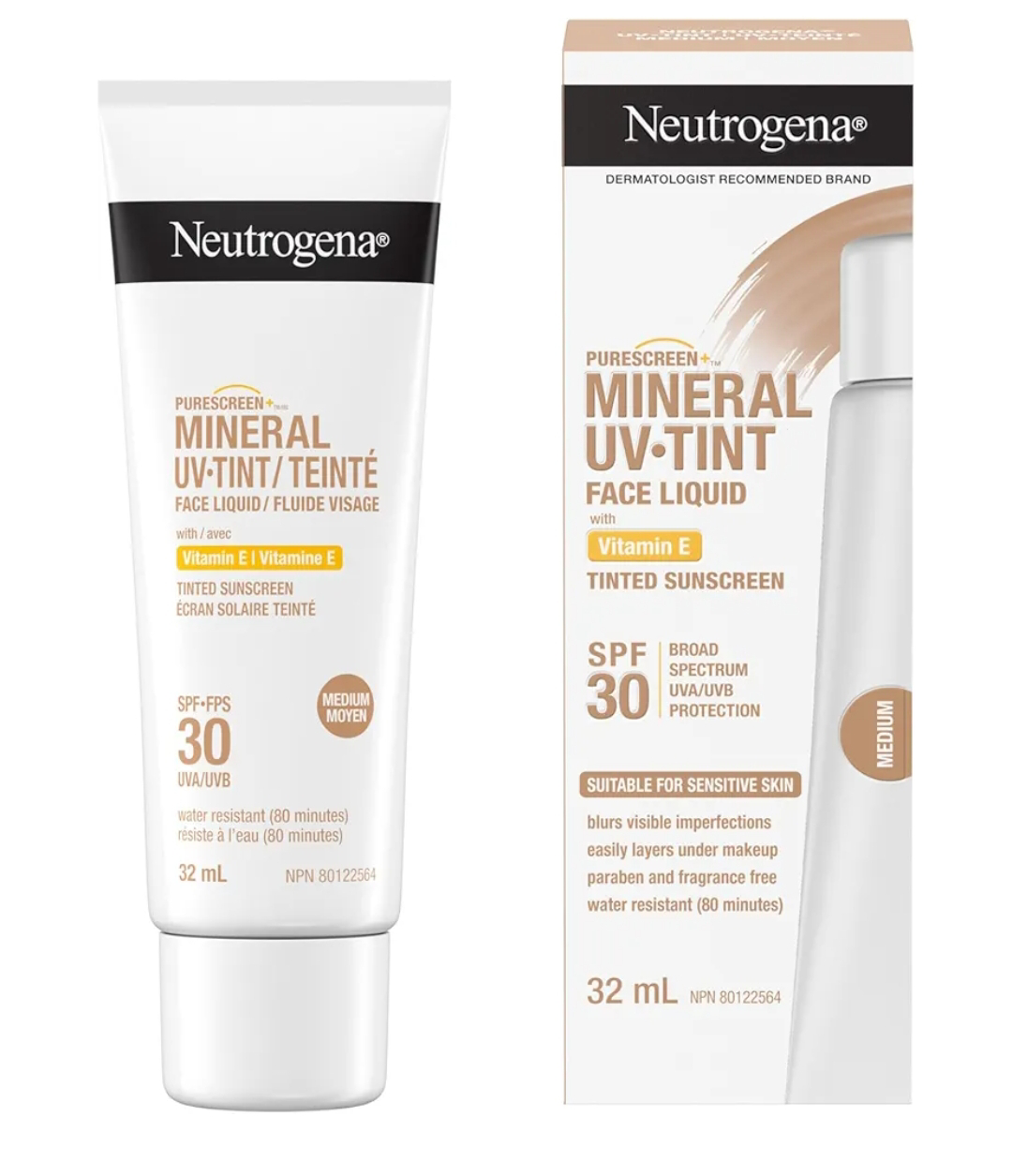 Neutrogena Tinted Mineral Sunscreen SPF 30 Medium
