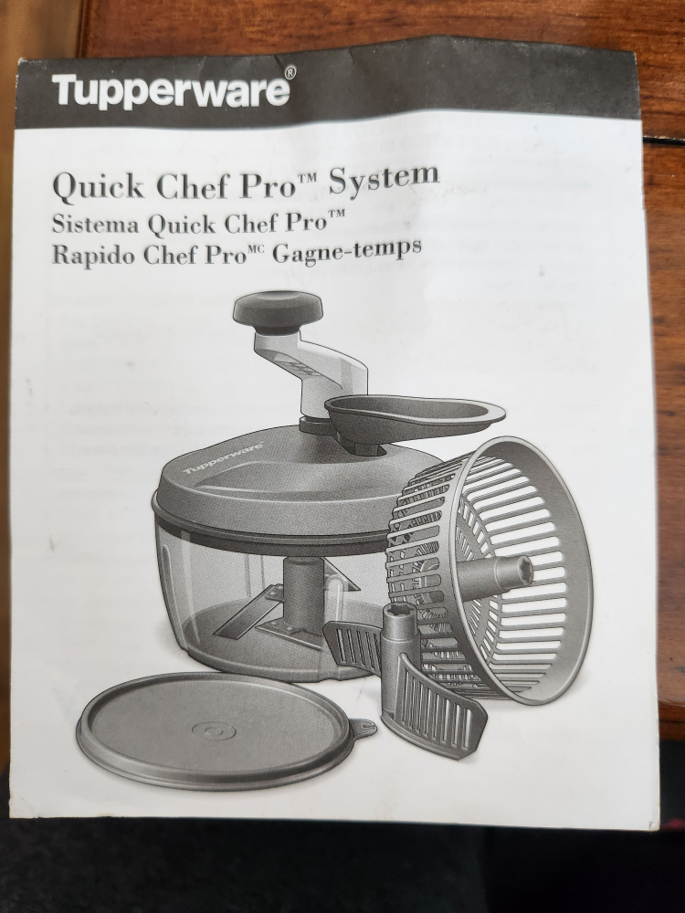 Tupperware Quick Chef Pro System - Brand New in Box! - photo 4