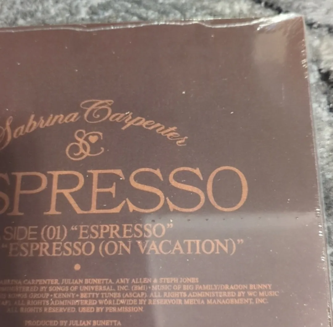 Sabrina Carpenter Espresso -Brown 7 inch Vinyl new image indicator(9)