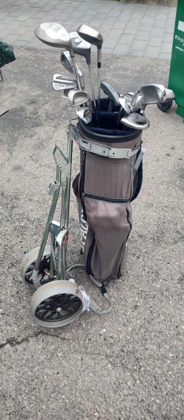 Golf clubs, bag and cart 💚 - photo 2