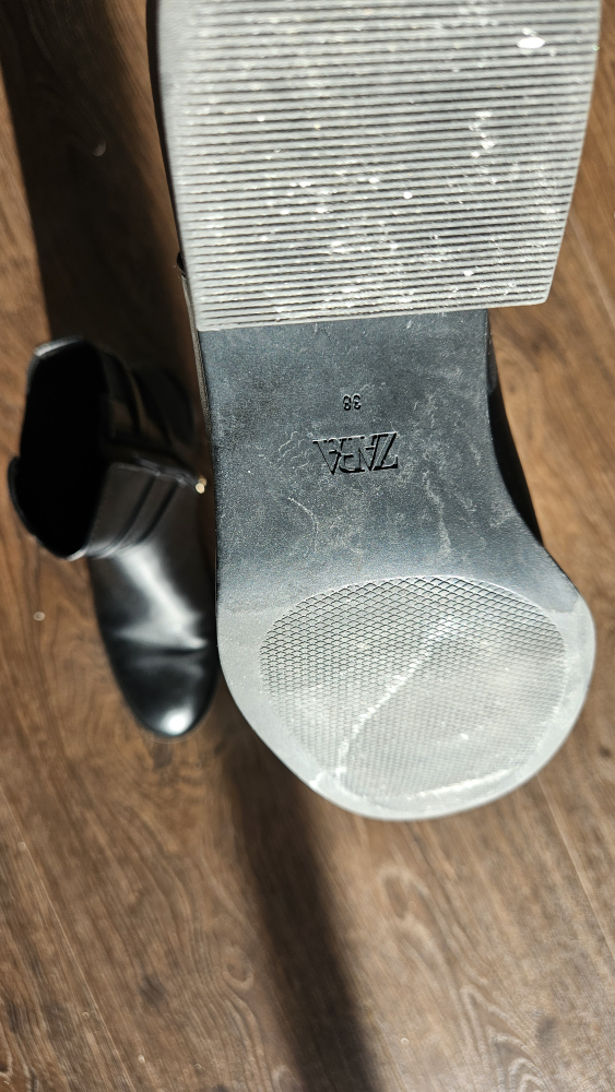 Zara Black Boots, Size 7.5 (38), Spring boots - photo 3