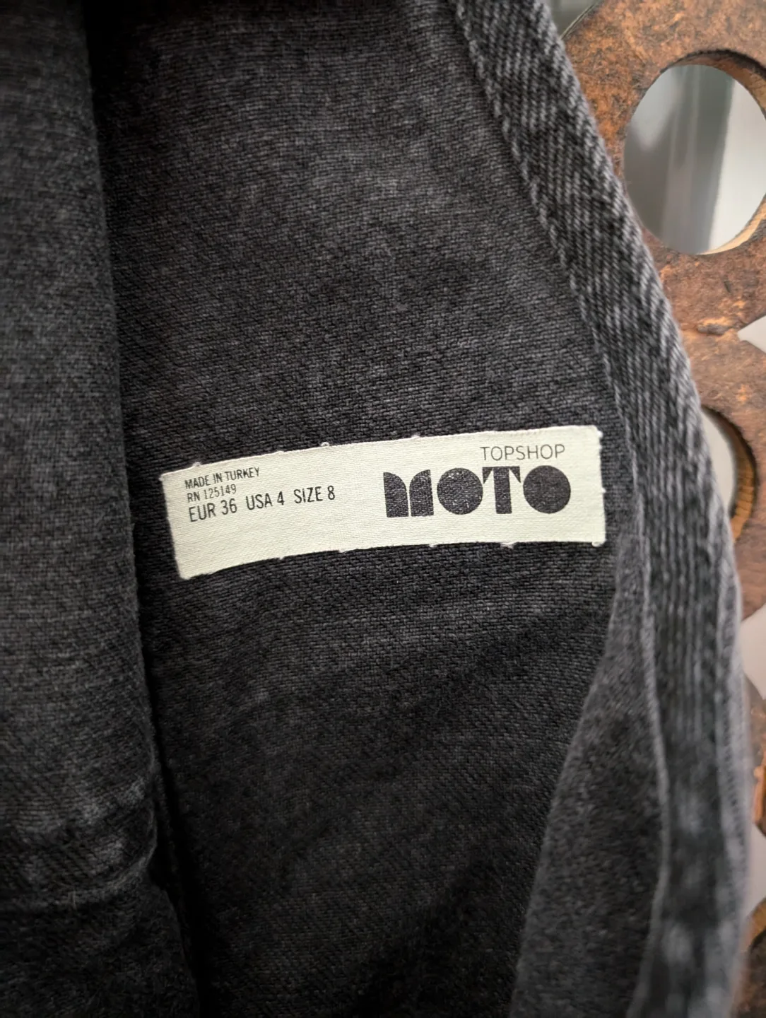 Topshop Black Denim Overall Shorts image indicator(8)