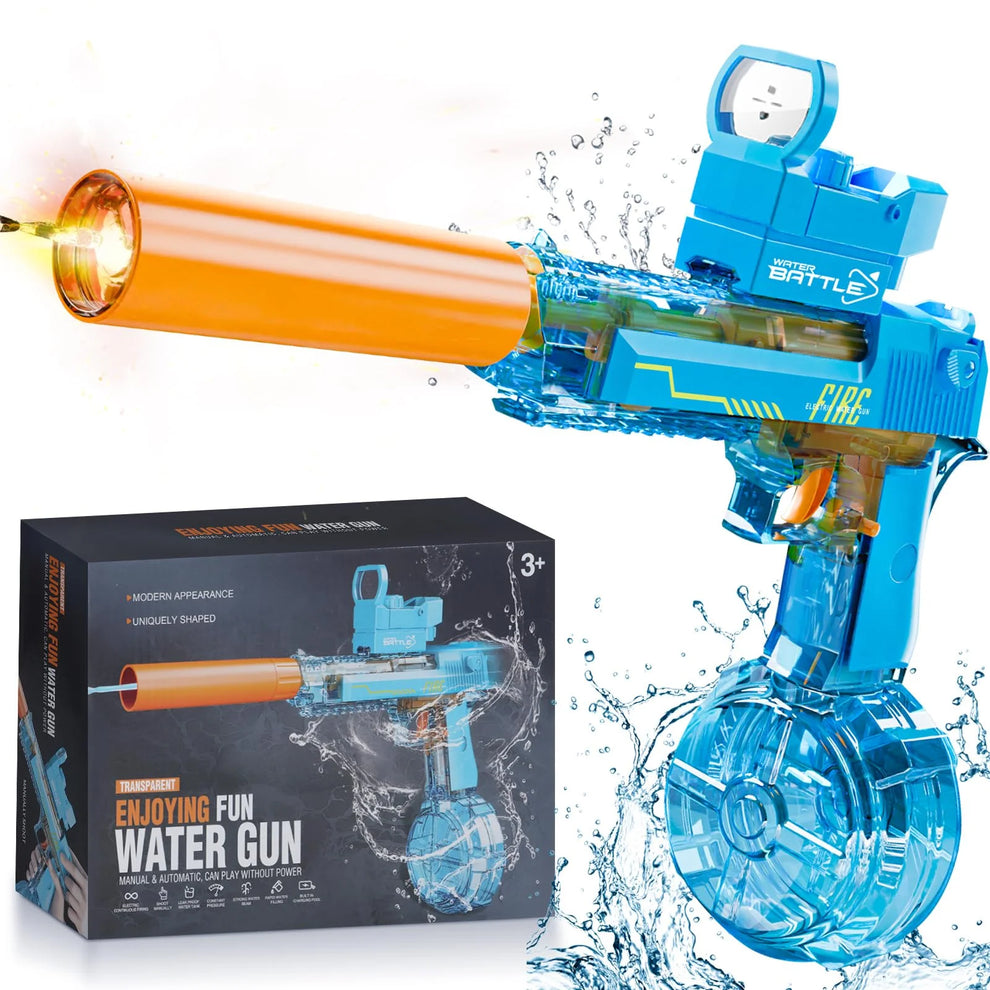 Water Battle Fun Gun -  Long Range Water Gun Toy