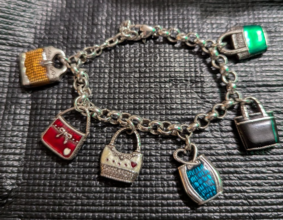 Brighton Charm Bracelet w/ Purse Charms
