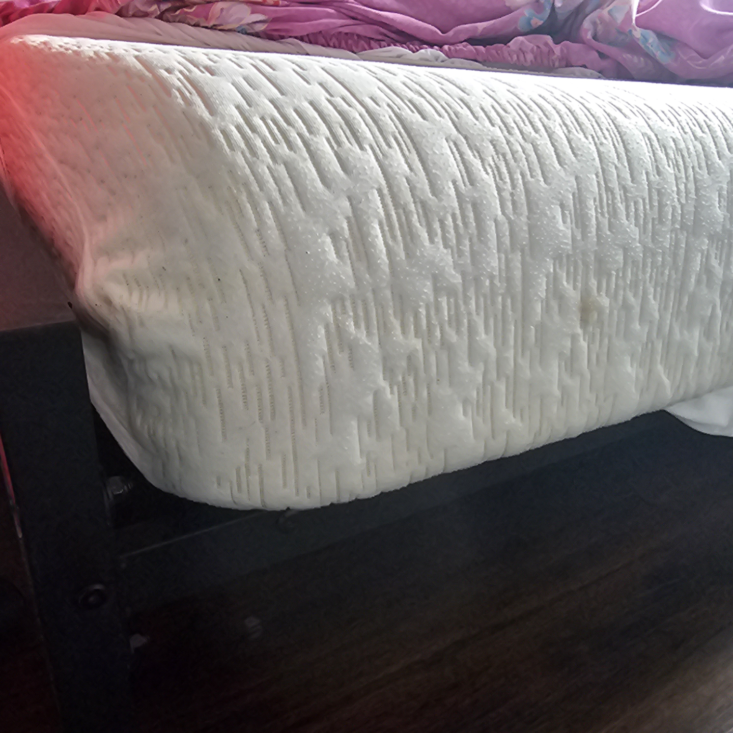 Metal Queen Bed Frame with Wood Headboard - photo 2
