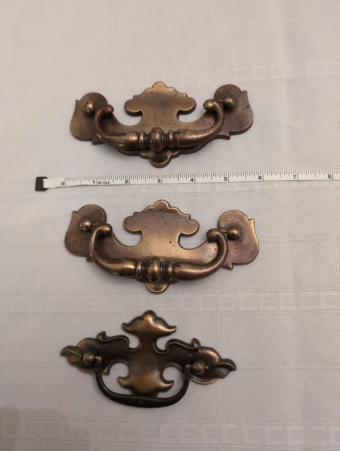 Vintage Brass Cabinet Pulls - Set of 3💚 thumbnail