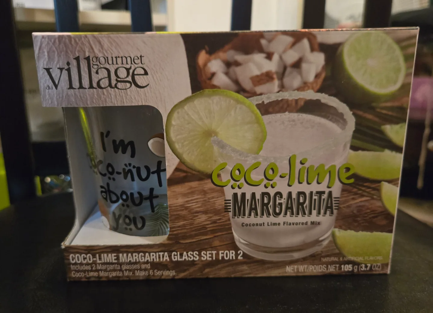 Gourmet Village Coco-Lime Margarita Glass Set for Two thumbnail