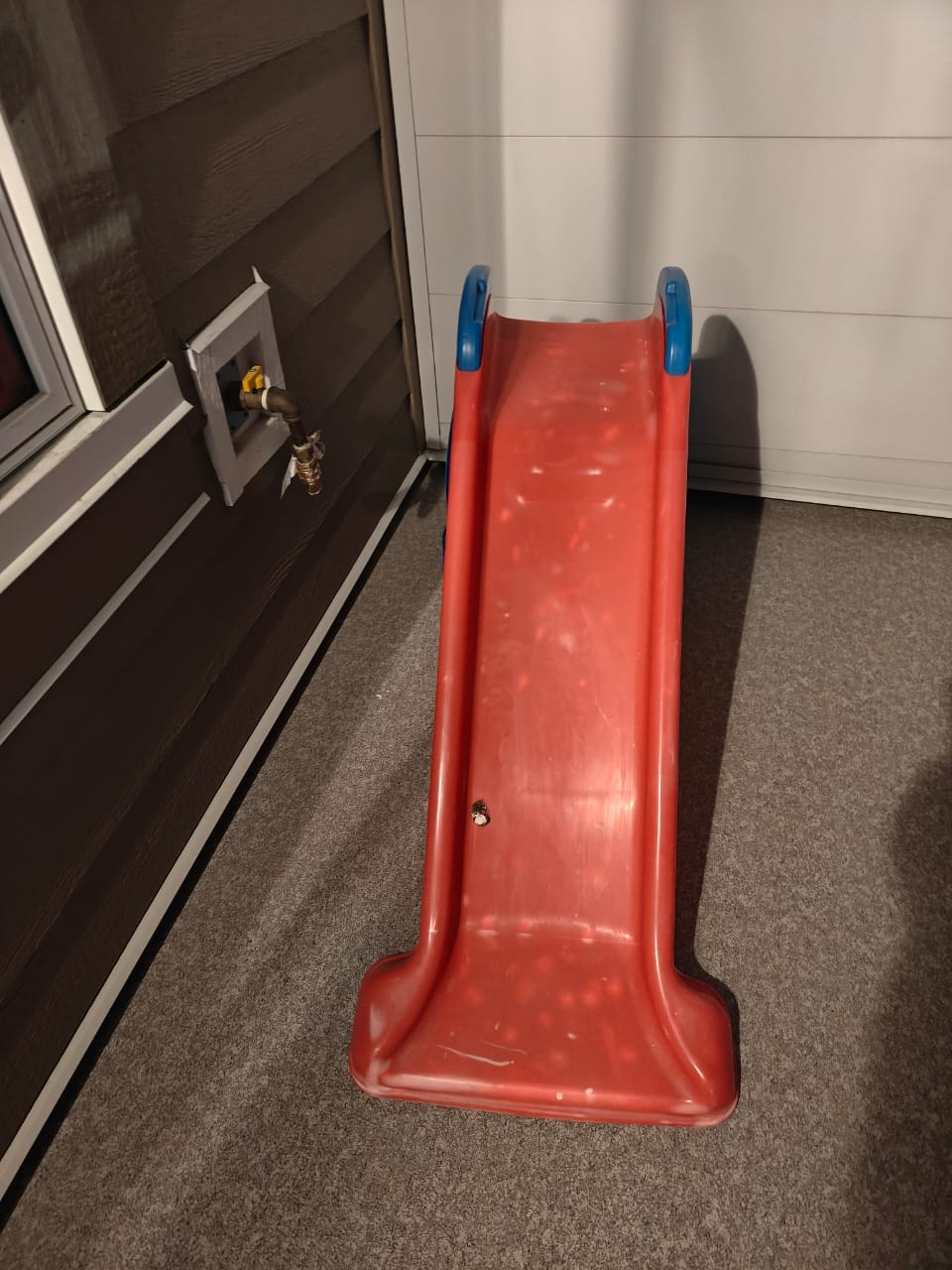 Kids' Red and Blue Plastic Slide