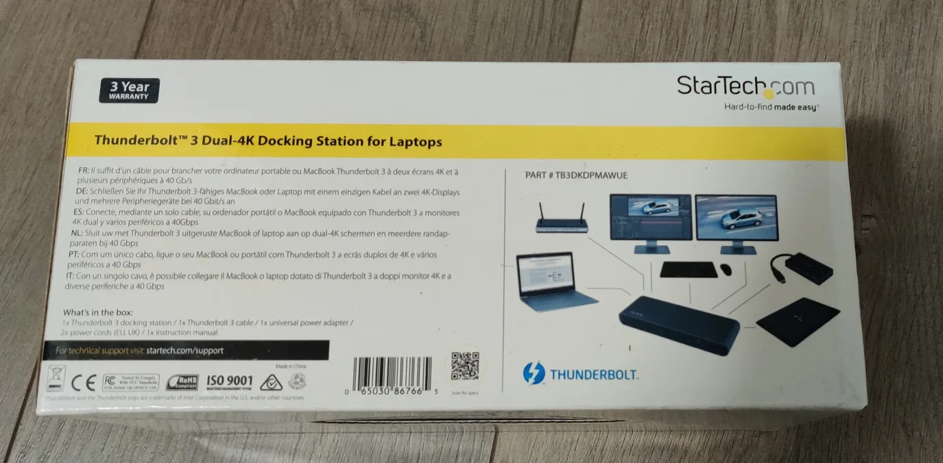 StarTech Thunderbolt 3 Dual-4K Docking Station for Laptops 🥕💚 image indicator(2)
