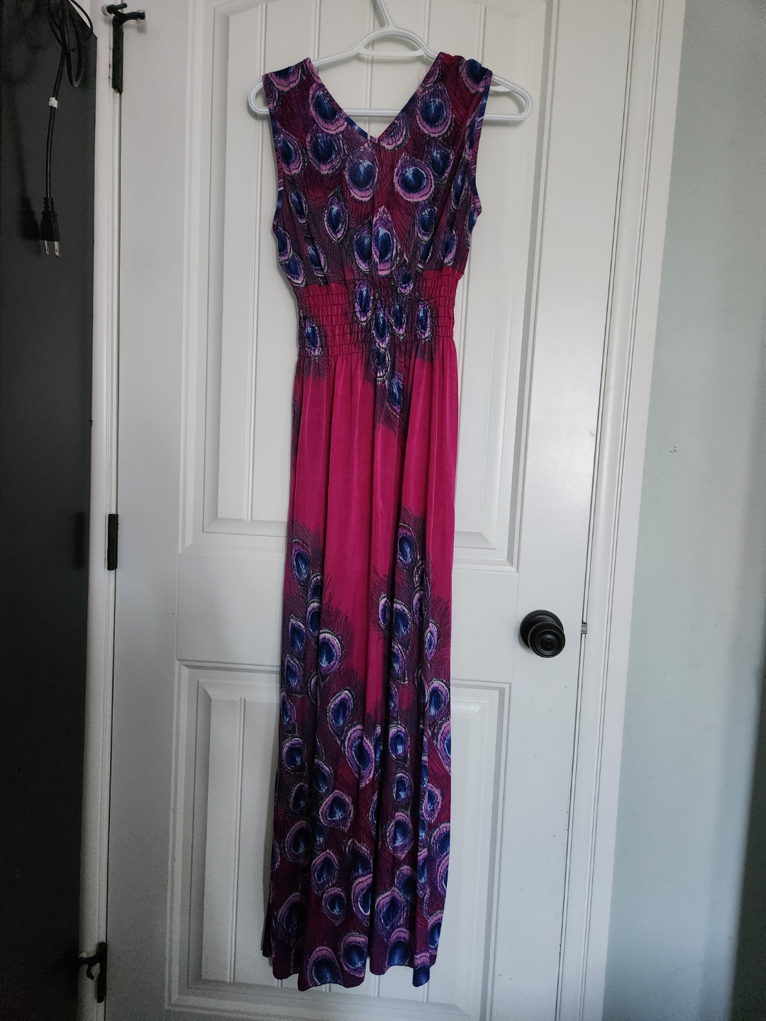 Gorgeous Peacock Maxi Dress