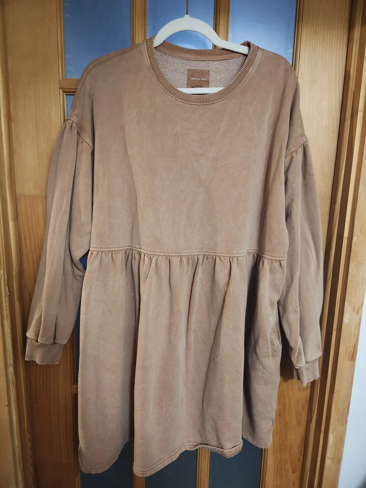 American Eagle brown oversized sweatshirt dress thumbnail