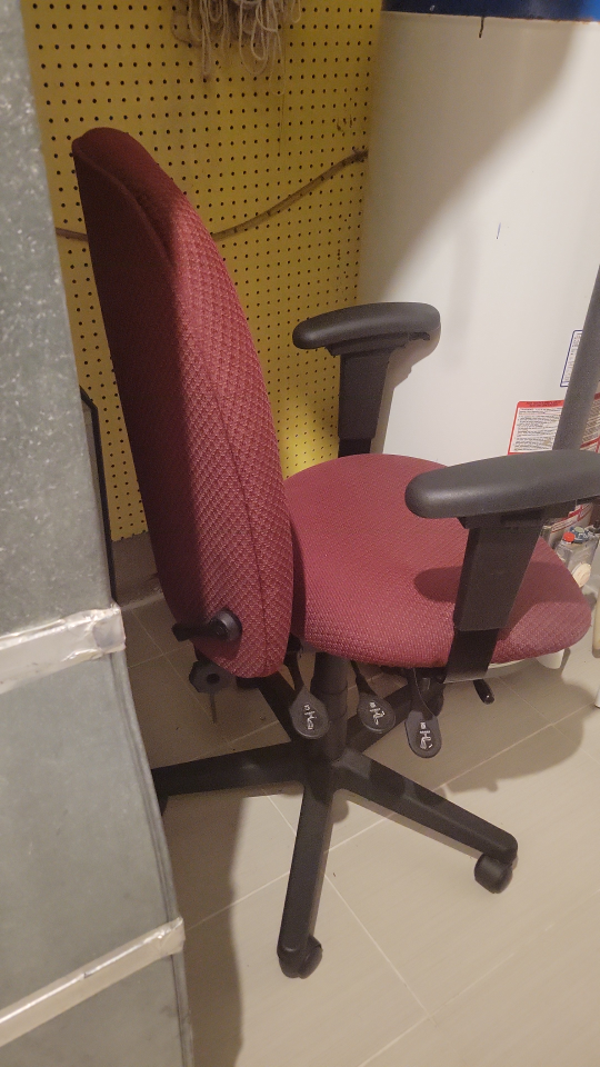 Used Office Chair - Burgundy