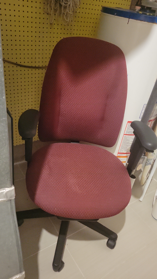 Used Office Chair - Burgundy - photo 2