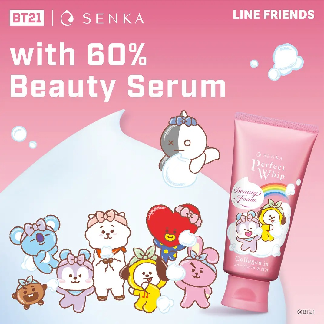 Senka Perfect Whip BT21 Collagen Beauty Foam 120g - photo 2
