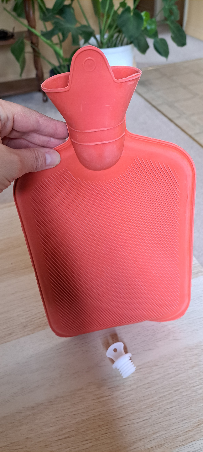 Orange Rubber Hot Water Bottle - photo 2