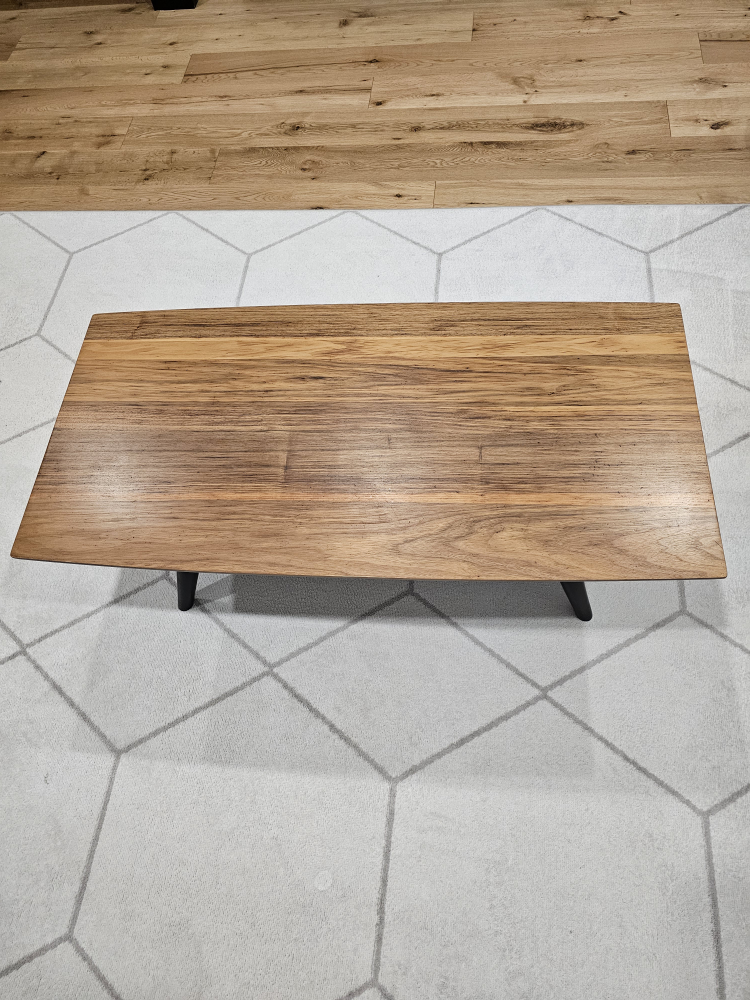 Modern Wood Coffee Table with Dark Brown Legs - photo 2