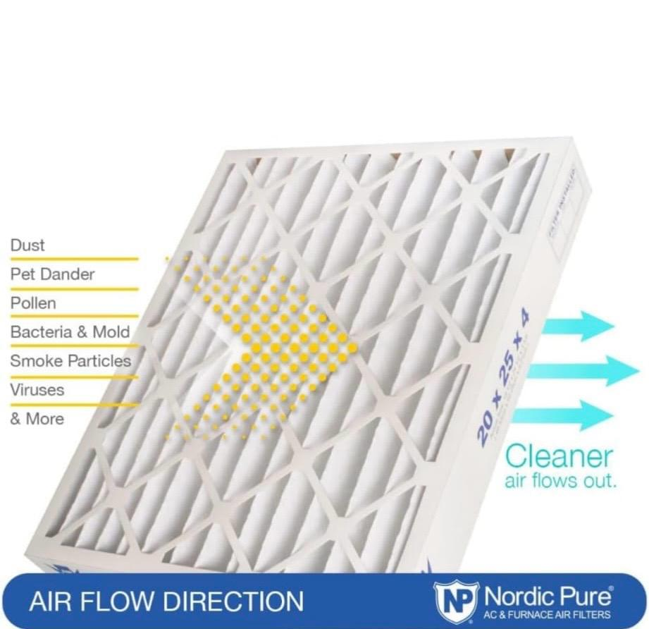 Pack of 2 Nordic Pure 16x20x4 furnace filters - photo 4