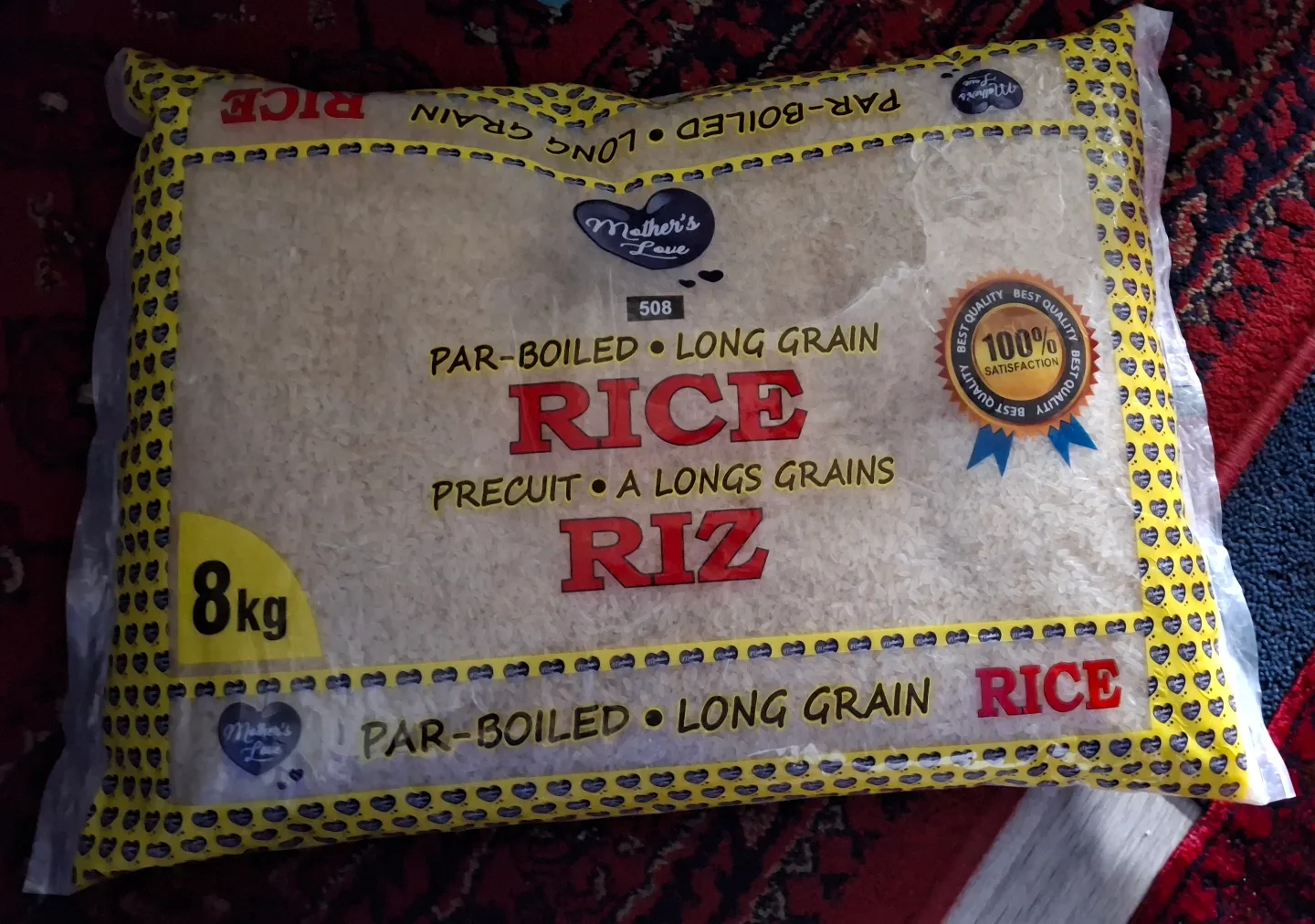 (3 BAGS) 8kg Bag of Mother's Love Par-Boiled Long Grain Rice thumbnail